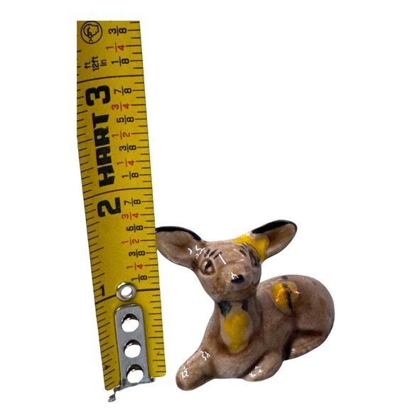 Vintage Forest Creatures Mexico Pottery Set 4 Animal Figurines Signed Fox Mini - Picture 3 of 13